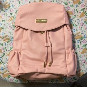 New chalk couture pink leather backpack